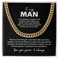 To My Man Cuban Link Chain