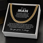 To My Man Cuban Link Chain