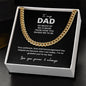 To My Dad Cuban Link Chain