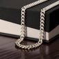 To My Son Cuban Link Chain