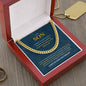 To My Son Cuban Link Chain