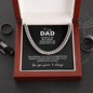To My Dad Cuban Link Chain
