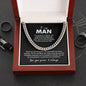 To My Man Cuban Link Chain