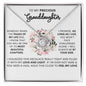 To My Precious Granddaughter, Personalized Love Knot Necklace