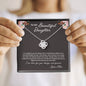To My Beautiful Daughter, From Mom, Love Knot Necklace