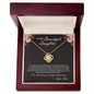 To My Beautiful Daughter, From Dad, Love Knot Necklace