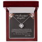 To My Beautiful Daughter, From Mom, Love Knot Necklace