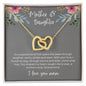 Mother & Daughter Interlocking Hearts Necklace