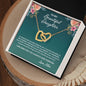 To My Daughter, Interlocking Hearts Necklace
