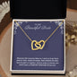 To My Beautiful Bride Hearts Necklace