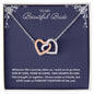 To My Beautiful Bride Hearts Necklace