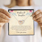 To Mom - Mother & Daughter Interlocking Hearts Necklace YB
