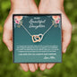 To My Daughter, Interlocking Hearts Necklace