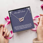To My Beautiful Bride Hearts Necklace