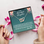 To My Daughter, Interlocking Hearts Necklace