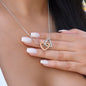 To My Daughter, Interlocking Hearts Necklace