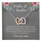 Mother & Daughter Interlocking Hearts Necklace