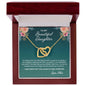 To My Daughter, Interlocking Hearts Necklace