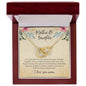 To Mom - Mother & Daughter Interlocking Hearts Necklace YB