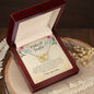 To Mom - Mother & Daughter Interlocking Hearts Necklace YB