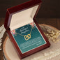 To My Daughter, Interlocking Hearts Necklace