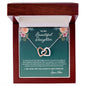 To My Daughter, Interlocking Hearts Necklace