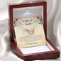 To Mom - Mother & Daughter Interlocking Hearts Necklace YB