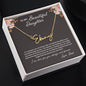 To My Daughter, From Dad, Custom Name Signature Style Necklace