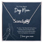 Dog Mom Personalized Paw Necklace NW