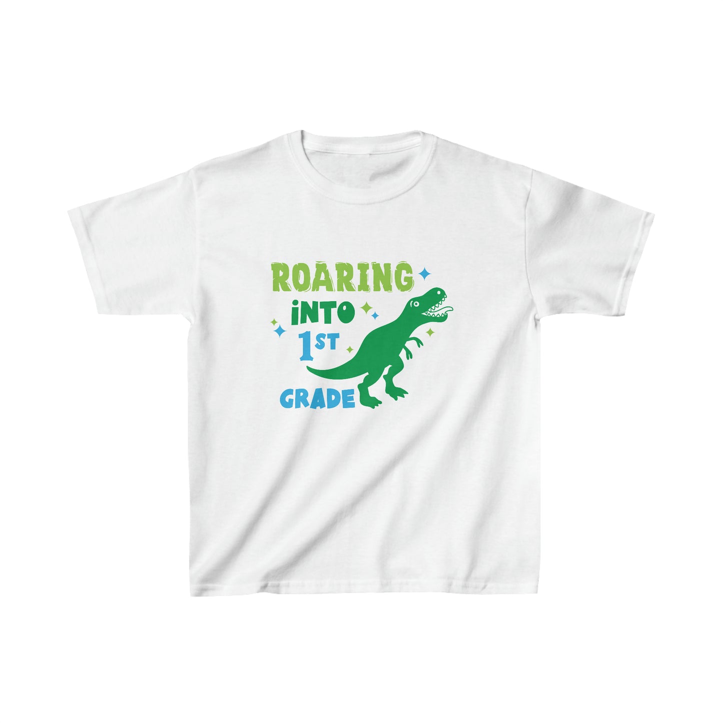 Roaring into 1st Grade - Kids Heavy Cotton™ Tee