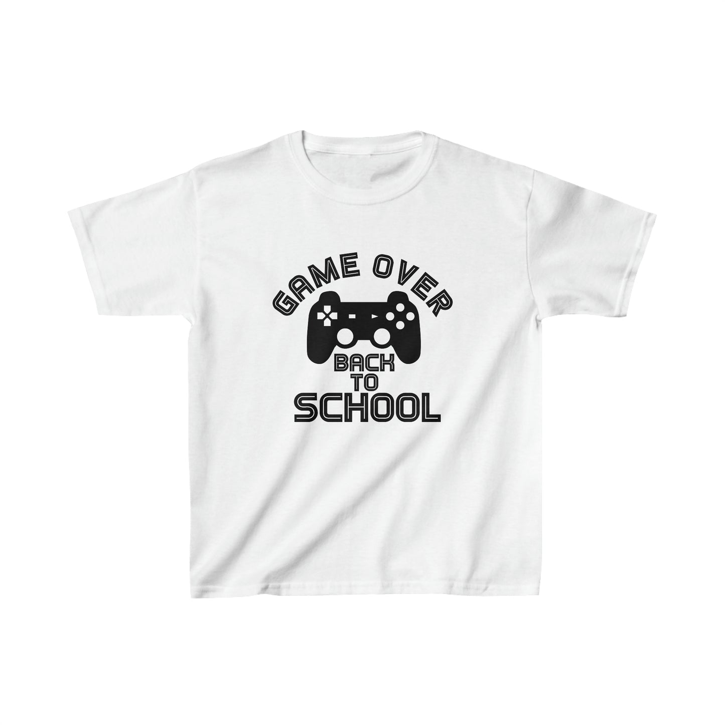 Game Over, Back To School - Kids Heavyweight T-shirt