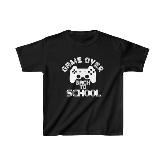 Game Over, Back To School - Kids Heavyweight T-shirt