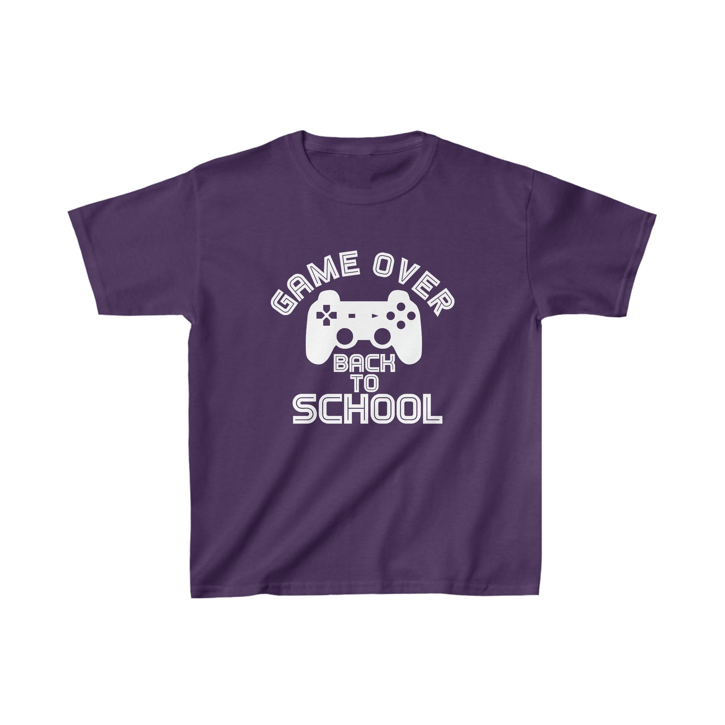 Game Over, Back To School - Kids Heavyweight T-shirt