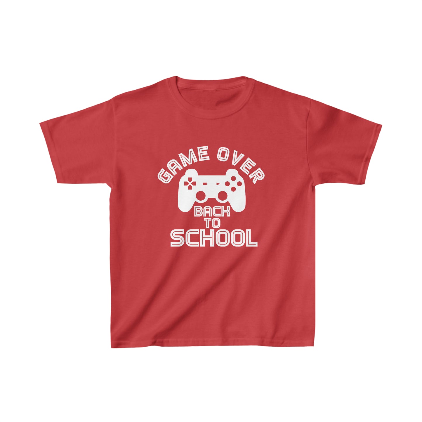 Game Over, Back To School - Kids Heavyweight T-shirt