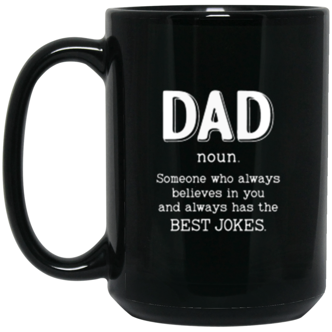 Definition of Dad 15 oz. Black Mug