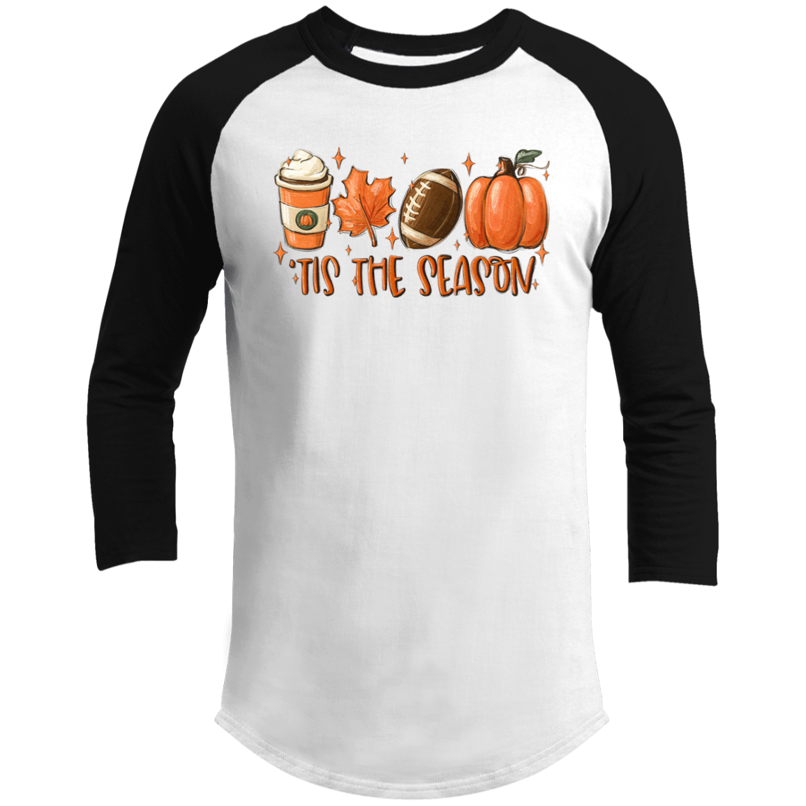 Tis the Season Fall Football Raglan Shirt