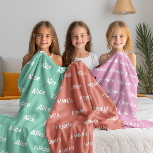 Personalized Cozy Plush Fleece Blanket – 50"×60"