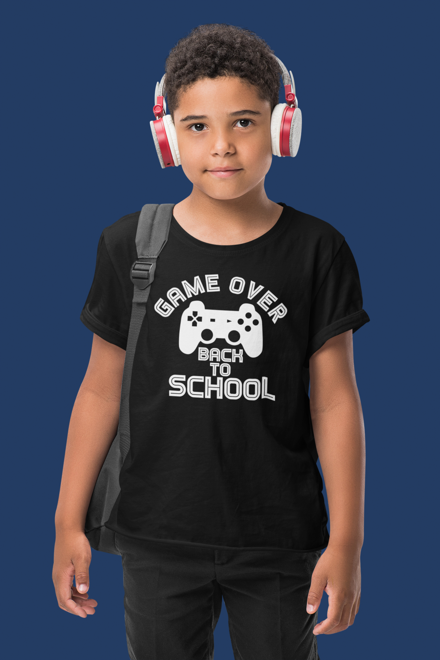 Game Over, Back To School - Kids Heavyweight T-shirt